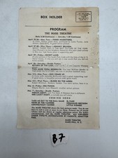 Mars Theatre April-May Program Handbill Mars Hill North Carolina Ephemera picture