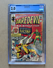 DAREDEVIL 2 (1964) CGC 2.0 OW Marvel Silver KEY 2nd DD & ELECTRO  picture