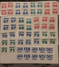 2 Connecticut License Plates. YOM Expiration Stickers.$11.90 PER PAIR. picture