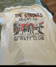 The Strokes Band Gift Fan Tour Concert White T-Shirt Full Size S-5XL US056 picture
