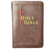 Vintage 1952 Catholic Holy Bible Douay Confraternity Fine Art Thumb Index Illust picture
