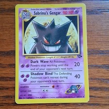 Pokémon TCG 2000 Sabrina’s Gengar 29/132 Gym Challenge Wizards picture