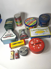 Vintage Candy Tin Lot 12 Altoids Life Savers Juicy Fruit Lemonhead Starbucks picture