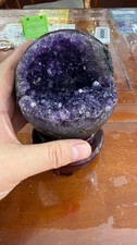 2.49LB Natural amethyst Quartz mineral cluster Start smiling energy Decor picture