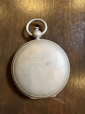 WWI 1918 US Army Engineer Dept Usanite Pocket Compass Taylor Instrument W/ Case picture