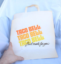 Vintage handled Taco Bell Food Bag Memorabilia Just Made For You Champion 20x13 picture