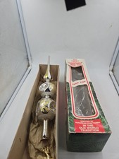 Vintage Commodore Made In   Romania Hand  Decrated Tree Topper  picture