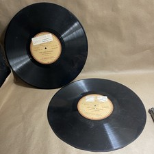 1940's NBC Orthacoustic THE LONE RANGER 16” Radio Transcription Discs 1395 1398 picture