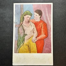 1953 Pablo Picasso The Lovers Postcard National Gallery of Art DC Stamp picture