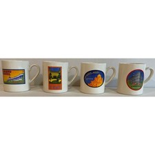 Luxury Hotel Mugs Set of 4 Grand Hotel The Brown Palace The Willard The Breakers picture