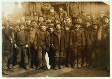 Lewis Hine Breaker Boys 1911 Vintage Coal Mine Photo Reprint Wall Art picture