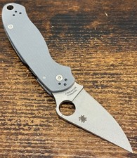 Spyderco Para 3 PM3 G-10 Gray MAXAMET C223GPDGY FACTORY SECOND *PITTING* picture