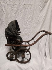 Rare Antique Wooden/ metal Baby Carriage Victorian/ Edwardian era  picture