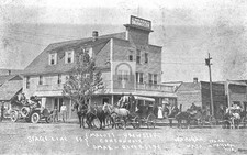 Street View Stage Coach Hotel Okanogan Washington WA - Reprint picture