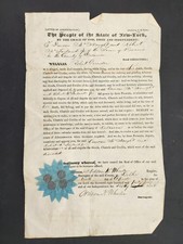 1802 antique LETTERS ADMINISTRATION bovina delaware co ny Robert GUERSON history picture