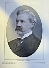1902 Vintage Magazine Illustration Albert Baird Cummins Iowa Governor picture