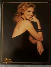 Black Velvet Canadian whiskey print ad 1982 Alcohol Promo Poster Blonde Model  picture