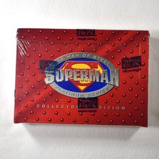 1994 Skybox Man of Steel Superman Platinum Series Trading Cards SEALED RED Box picture