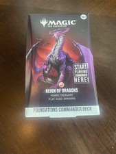Magic The Gathering Foundations Commander Deck Reign of Dragons MTG picture