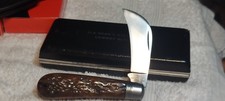 1921-1924 Remington Hawkbill Knife Wth Beautiful Greenbone Scales. picture