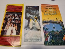 Vintage Lot 3 Orlando Florida travel Items Visitors Guide Map Advertising picture