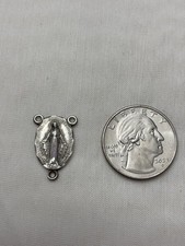 Rosary Centerpiece Vintage Sterling Silver picture