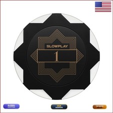 SLOWPLAY Nash Clay Poker Chips 14g 40mm for Texas Hold'em 50 pcs picture