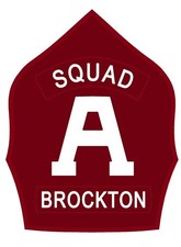 Brockton Squad A 3D routed wood patch plaque sign Custom picture