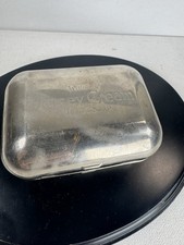 Antique Williams Jersey Cream Toilet Soap Metal Travel Case c.1910s-1930s picture