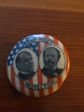 William McKinley and Garret HOBART CAMPAIGN Pinback Button Pin picture