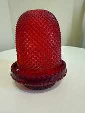 George Davidson Red Diamond Cut Fairy Lamp. Read Description picture