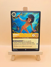 Disney Lorcana TCG - Mowgli - Man Cub 19/204 Super Rare X3 Card lot Near Mint  picture