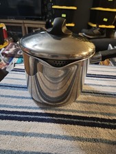 VTG Revere Ware Excel 3QT Pot Stainless Strainer Lid Pur Spout/ Double Pour.... picture