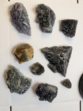 Nigerian Fluorite Wholesale Crystal mineral Specimen lot (9 pcs)  picture