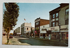 1969 NJ Postcard Ridgewood New Jersey East Ridgewood Ave stores cars Bergen Cty picture