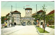 Germany AK München Munchen - Isartor Tram Tramway old postcard picture