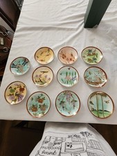Set Of 11 Hand Painted Yoshiaki Yamazaki Plate In a Japanses Graden  picture