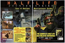 Half Life Counter-Strike - PC - Vintage Original Print Ad/Poster Promo Art 2000 picture