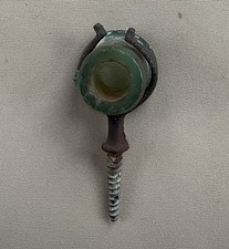 Vintage Glass Holder For Grounding Wire picture