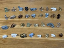 Vintage Ceramic WADE WHIMSIES Miniature Figurine Lot Animals Red Rose Tea U.K. picture