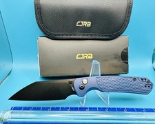 CJRB Pyrite-Light J1945-BBU Blue FRN Handle Button Lock Folding Knife AR-RPM9 picture