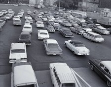 1960s Wide street crowded with cars Historic Old Photo picture