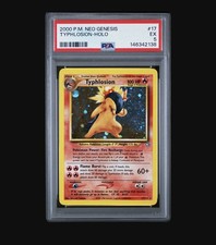 2000 Pokemon Neo Genesis #17 Typhlosion-Holo PSA 5 NM/M Vitange NEW CERT picture