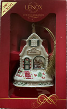 LENOX SANTA'S HOLIDAY BAKESHOP - 2009 Holiday Ornament - NEW IN BOX - SKU 808415 picture