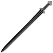 Honshu Midnight Forge Viking-Style Sword with Wooden Scabbard & Leather Frog picture