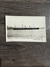 S S Teutonic White Star Liverpool RPPC Postcard picture