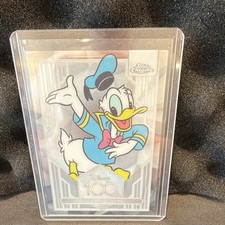 Topps 2023 Chrome Disney 100 Donald Duck Silver Shiny Base Trading Card #86 picture