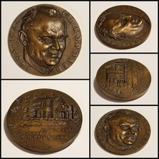 1972 Vintage Soviet Space Race Era Sergey Korolev Desktop Medal – Korolev House picture