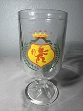 Nutella European Promo Stemmed Glass Cup With Crest 1972 Import Vintage RARE 6