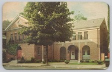 Cooperstown, New York Baseball Hall of Fame Museum Chrome Postcard Posted 1964 picture